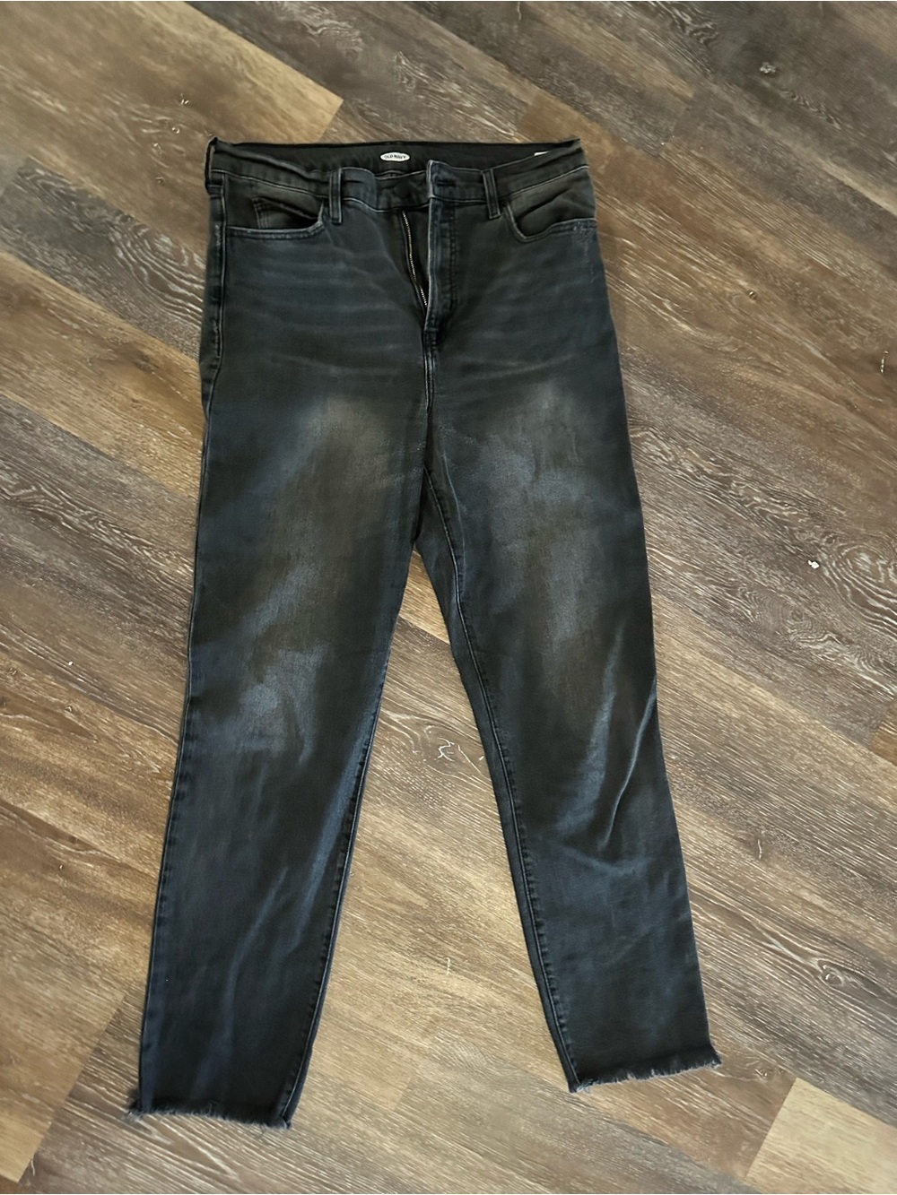 Old Navy Black Washed Skinny Jeans